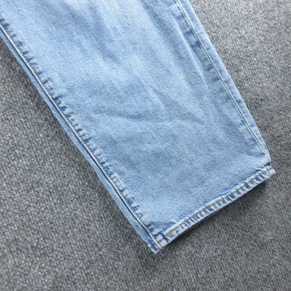 Levis 541 Jeans Mens 42x30 Blue Premium Straight Light Wash Stretch Denim